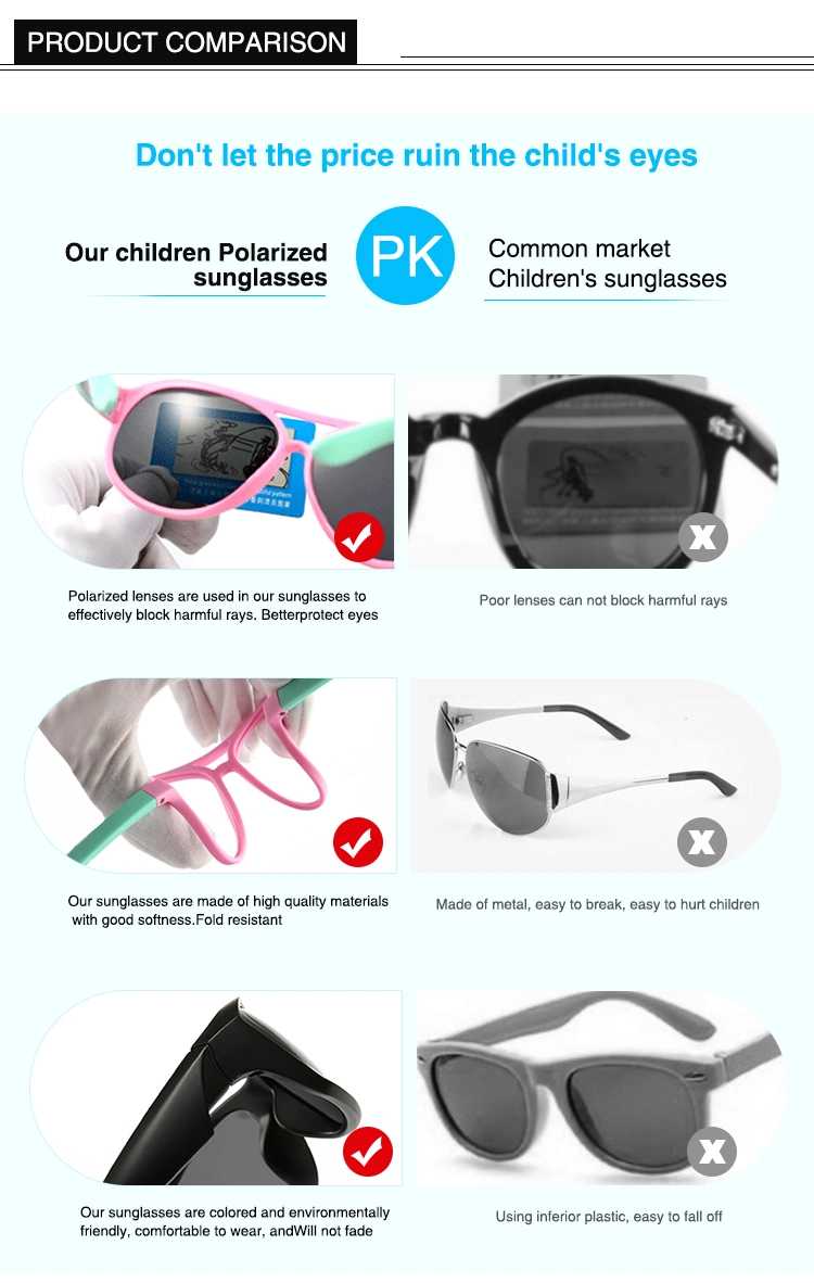 2020 Kids Sunglasses Tr 90 Colorful New Design Children Sunglasses