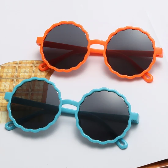 2022 новый дизайн, модные милые детские солнцезащитные очки с круглой оправой UV400, красочные уличные детские солнцезащитные очки для путешествий